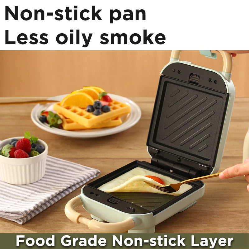 Multi-Functional Mini Sandwich and Breakfast Maker