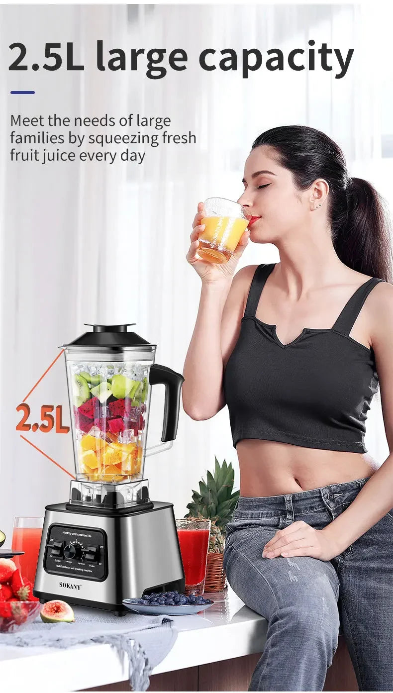 Houselin 6000W Multifunctional Blender Smoothie Maker