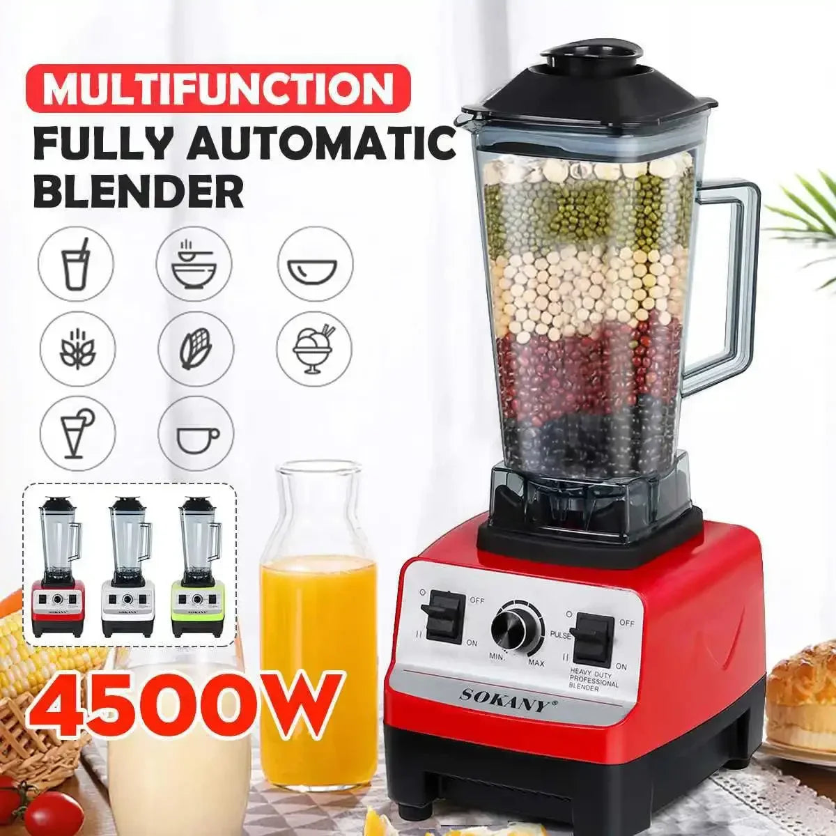 Houselin PowerBlend 4500W Professional Blender