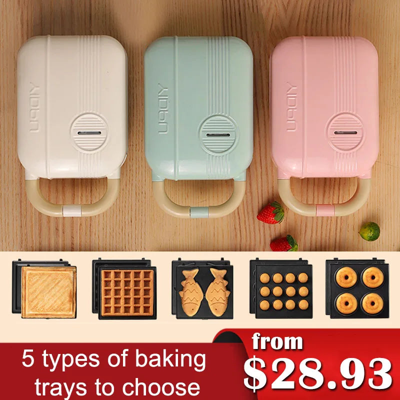 Multi-Functional Mini Sandwich and Breakfast Maker