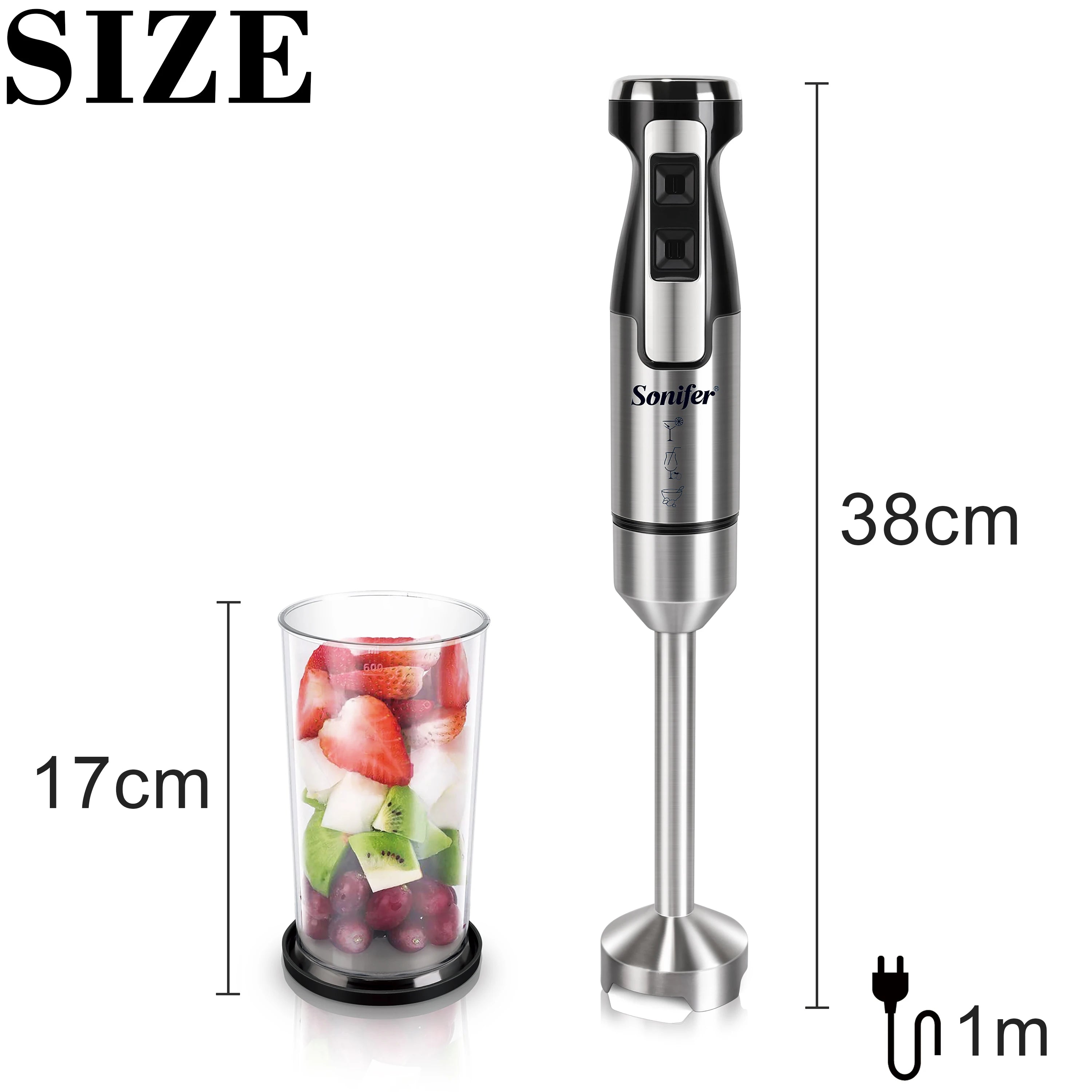 Sonifer 500W Hand Blender Immersion Food Mixer